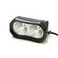 Racesport Lt LED LIGHTS 10 Watt LED; Black Housing; CREE LED; White Light; Flood Beam Pattern; Permanent Mount RS10WMP-F